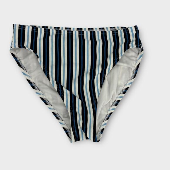 Michael Kors 2-Piece Bikini Set High Waist Bottoms & Bandeau Top in Stripe XS/M - Picture 8 of 10